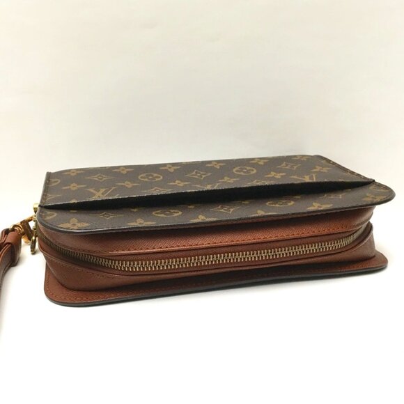 Authentic Louis Vuitton Brown Monogram Orsay Clutch Hand Bag Unisex - Picture 7 of 16